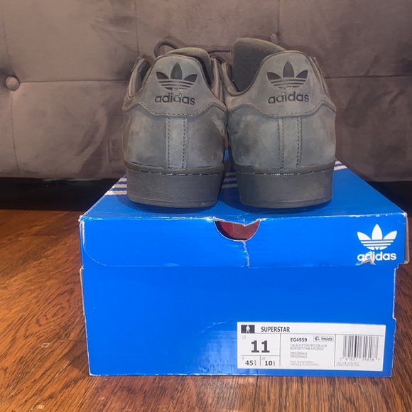 Gray Adidas Superstar - Picture 3 of 4